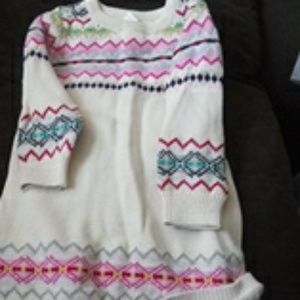 Multicolor cream sweater